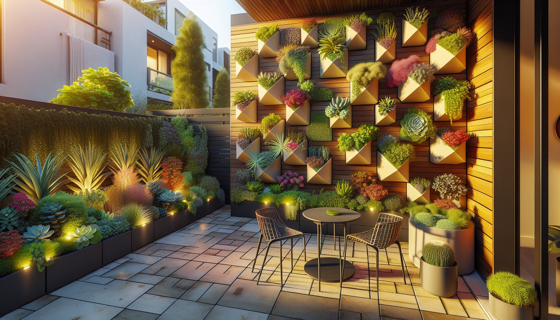 Small Space Big Impact Backyard Patio Ideas-Vertical Garden Patio Wall