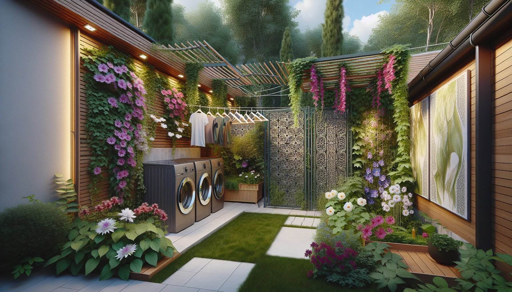 Functional Side Yard Landscaping Ideas-Side Yard Utility Garden