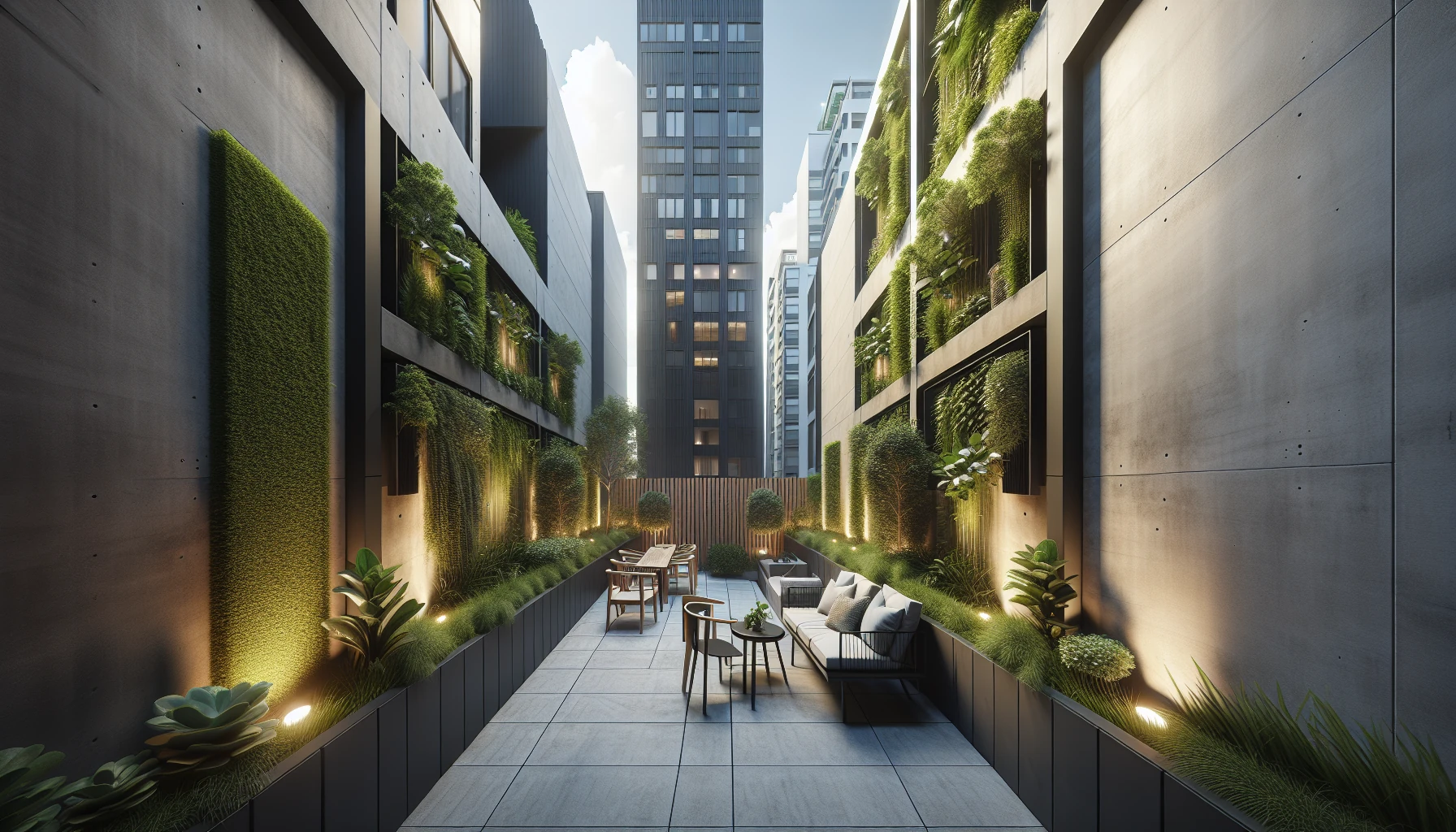 Narrow Backyards landscaping ideas-Longitudinal Function Zones