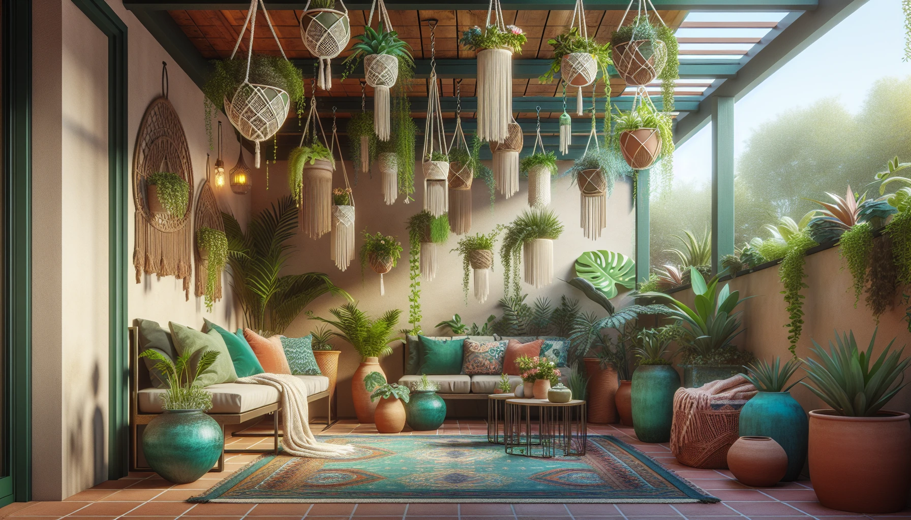 Small Space Big Impact Backyard Patio Ideas-Hanging Garden Oasis
