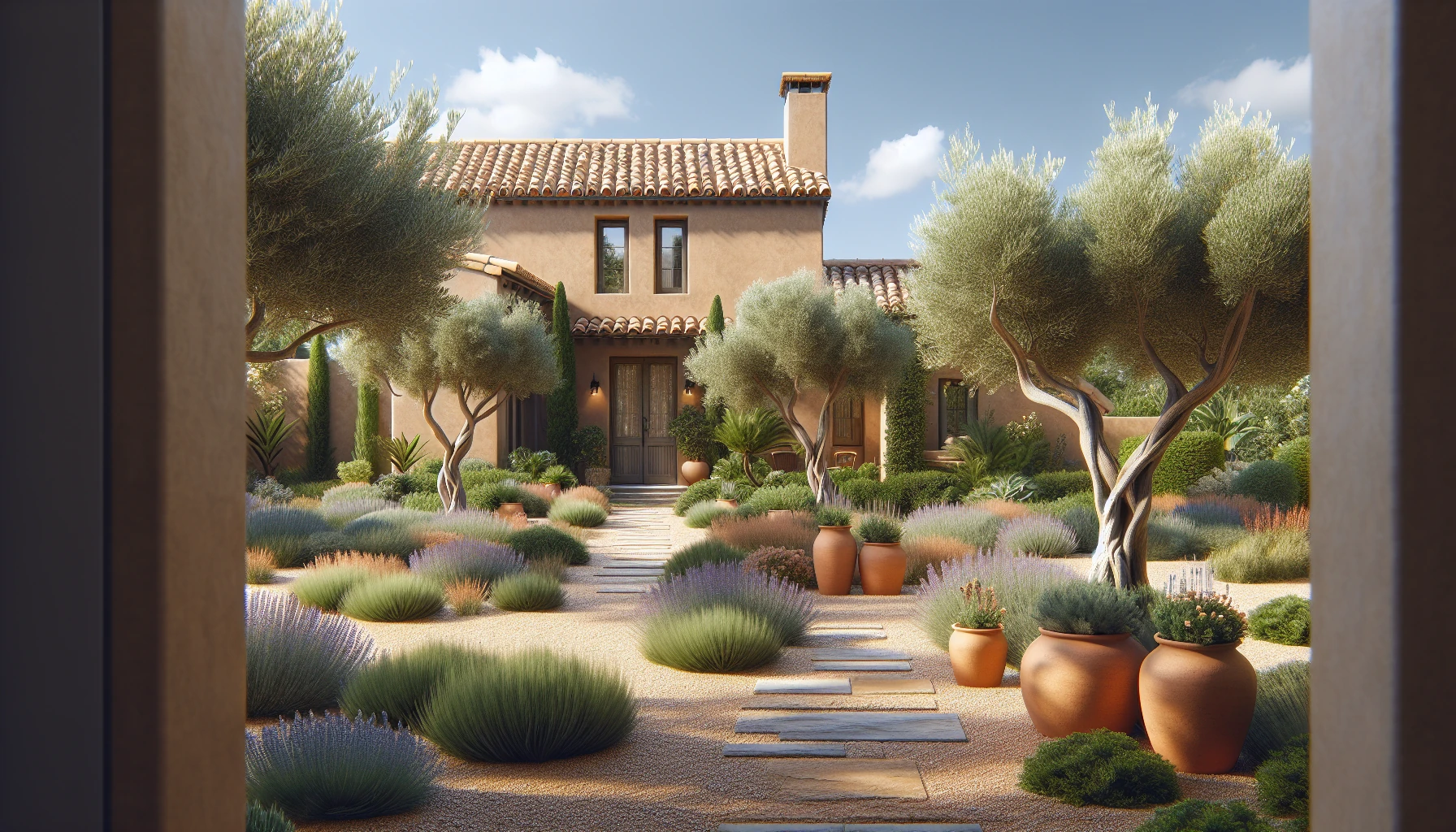 Mediterranean Front Yard Landscaping Ideas