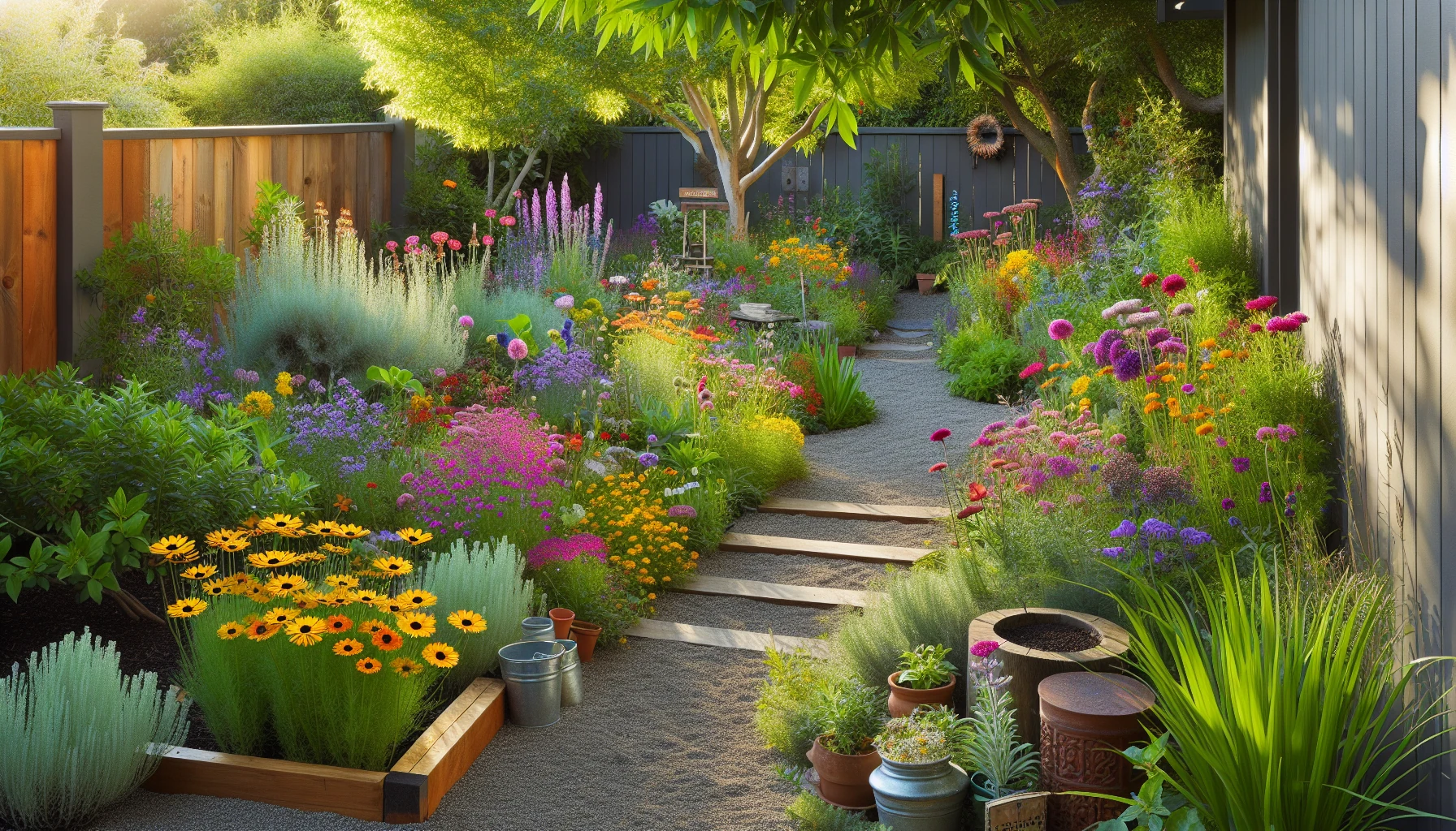 Budget-Friendly Front Yard Landscaping Ideas-Seed-Grown Wildflower Gardens