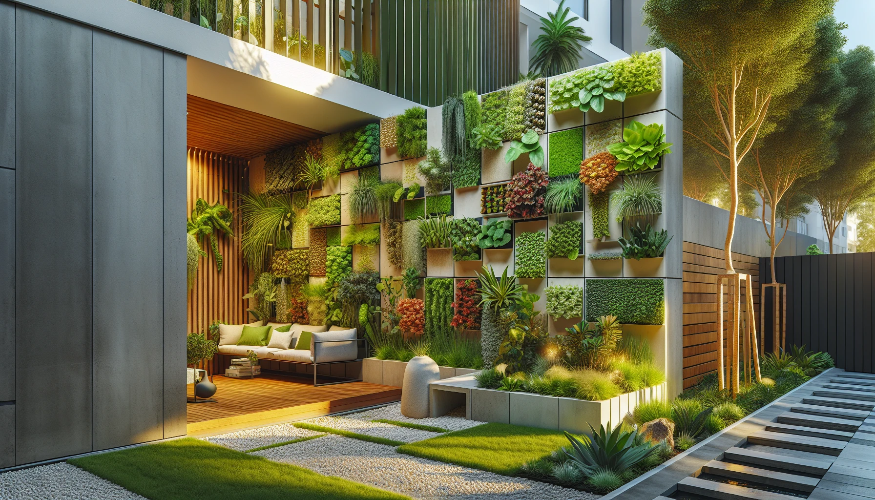 Small Front Yard Landscaping Ideas-Vertical Garden Wall System