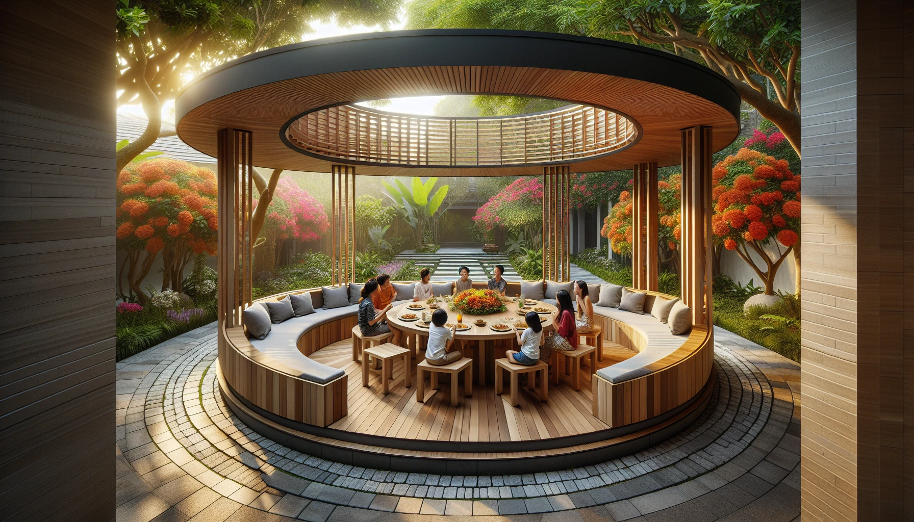 Circular Dining Pavilion