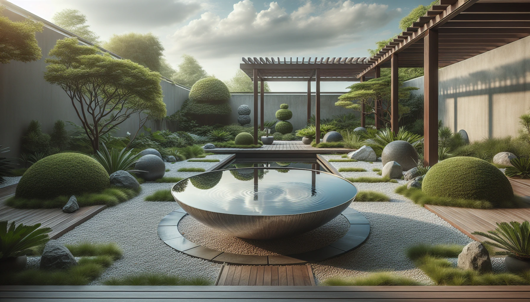 Water Features and Lighting Backyard Landscaping-Decorative Water Bowls