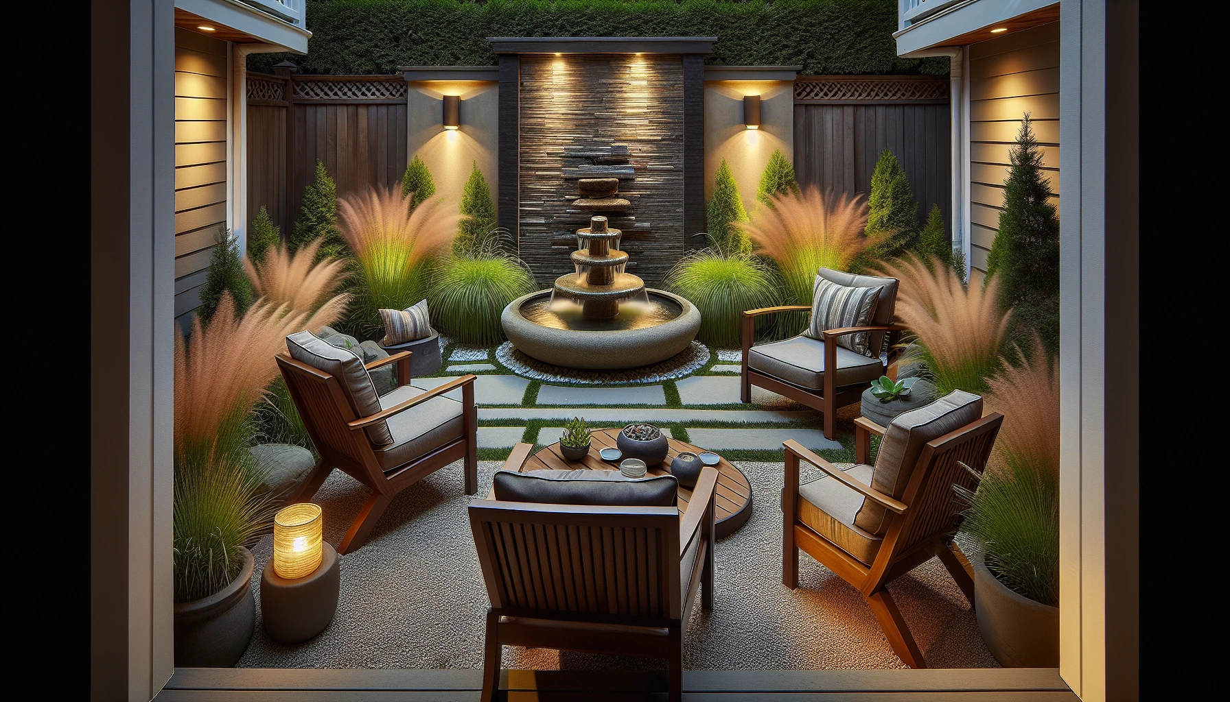 Water Feature Meditation Zone