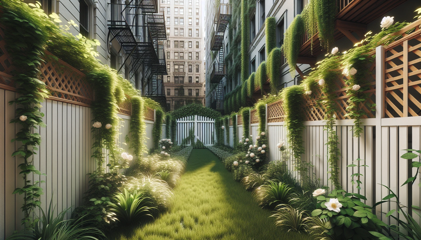 Narrow Backyards landscaping ideas-Climbing Plant Expansion