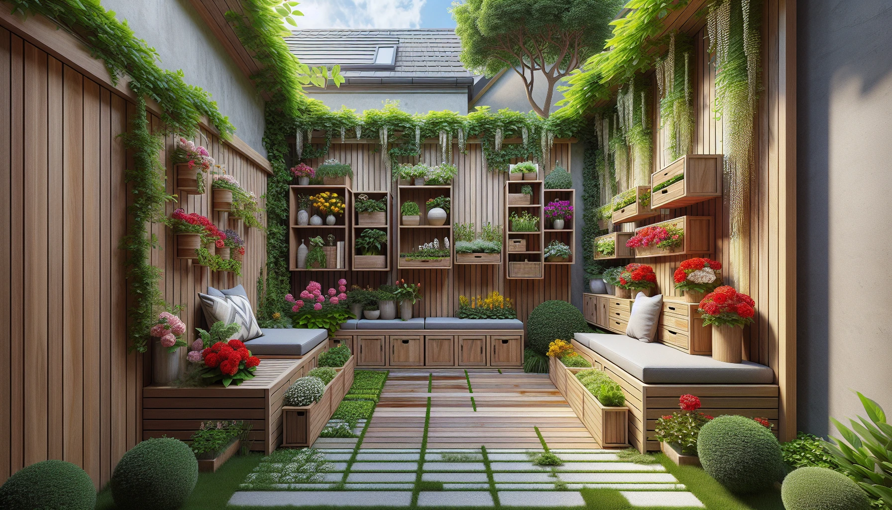 Functional Side Yard Landscaping Ideas-Side Yard Storage Solution