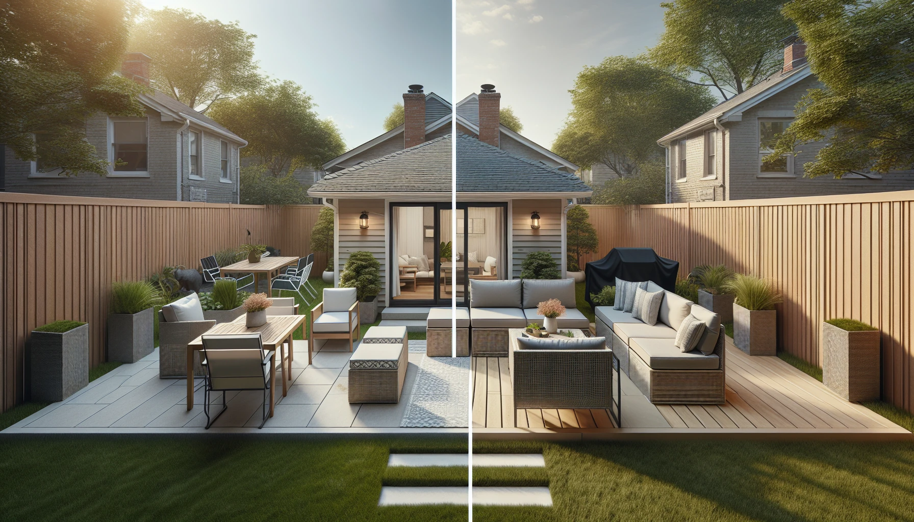 Small Space Big Impact Backyard Patio Ideas-Modular Furniture System